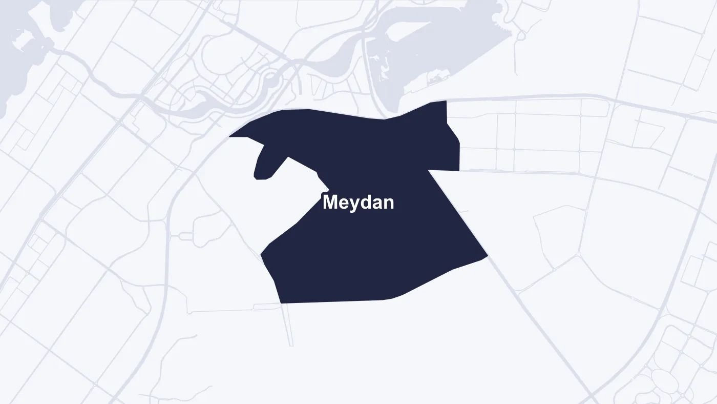 Map of Meydan with the district shaded